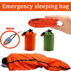 Saco de Dormir de Emergencia Impermeable Portátil para Supervivencia Exterior – Bolsa Térmica de Socorro Mylar
