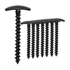 Pack de 10 Estacas de Plástico en Espiral para Tienda, Anclajes de Suelo Perfectos para Camping y Senderismo