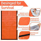Saco de Dormir de Emergencia Manta Térmica Bivy Ligero Impermeable Portátil para Acampar y Senderismo