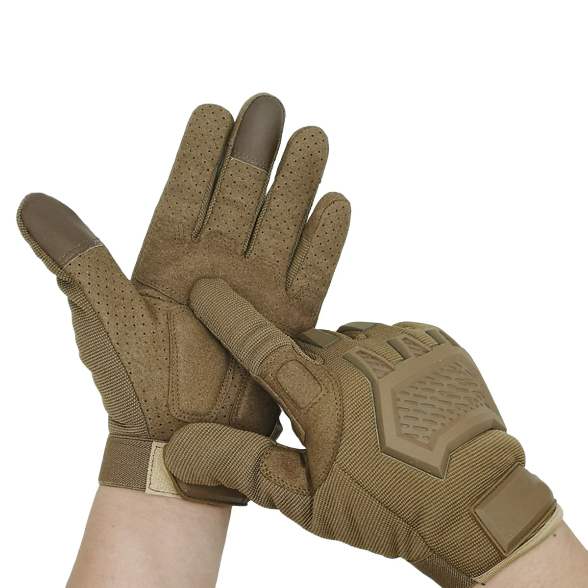 Guantes Tácticos Antideslizantes Unisex para Ciclismo, Motociclismo y Senderismo - Pantalla Táctil, Dedo Completo
