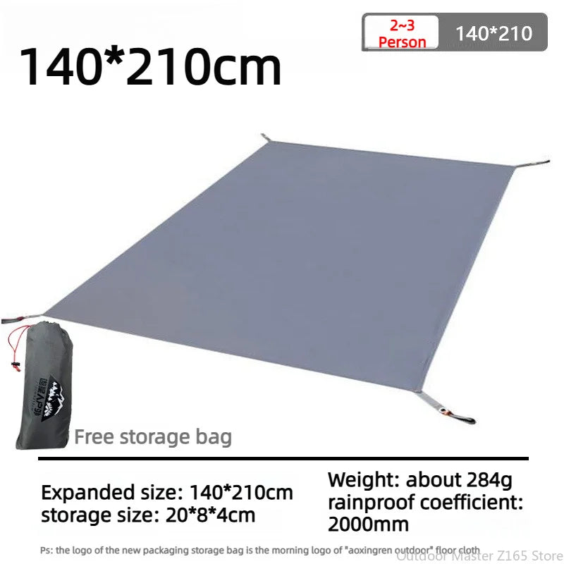 Lona Impermeable para Tienda de Campaña 210D Oxford Antidesgarro - Esterilla de Suelo para Camping, Senderismo y Playa