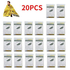 Manta de Supervivencia de Emergencia Exterior 5-30 Unid Oro-Plata Impermeable 130x210cm