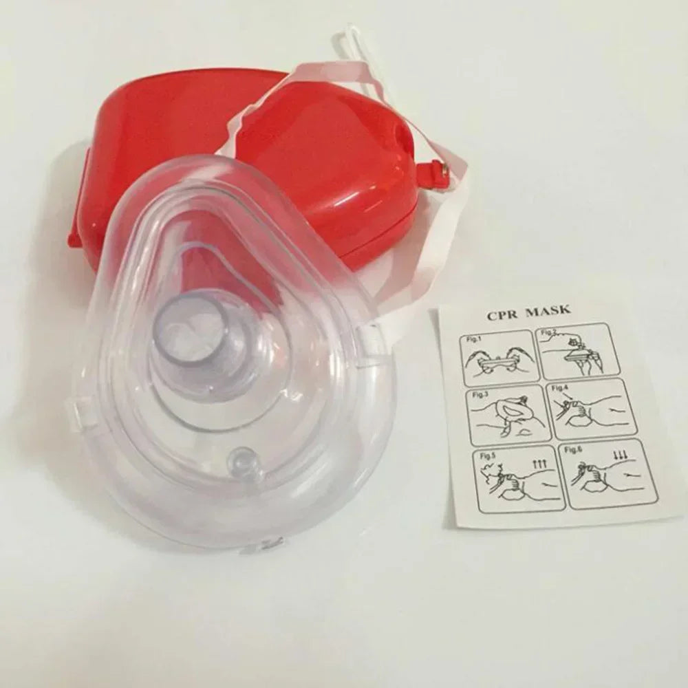 Set de Mascarilla de Rescate CPR para Coche - Kit de Supervivencia y Primeros Auxilios con Válvula Unidireccional