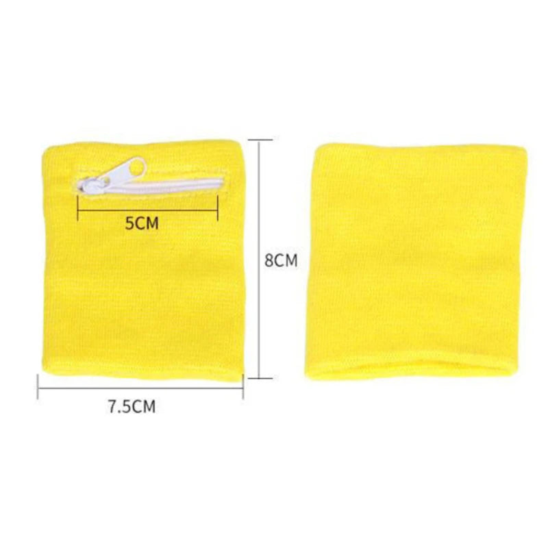 Muñequera Deportiva con Bolsillo y Cremallera para Correr, Almacenamiento de Llaves y Tarjetas, Ideal para Baloncesto y Running