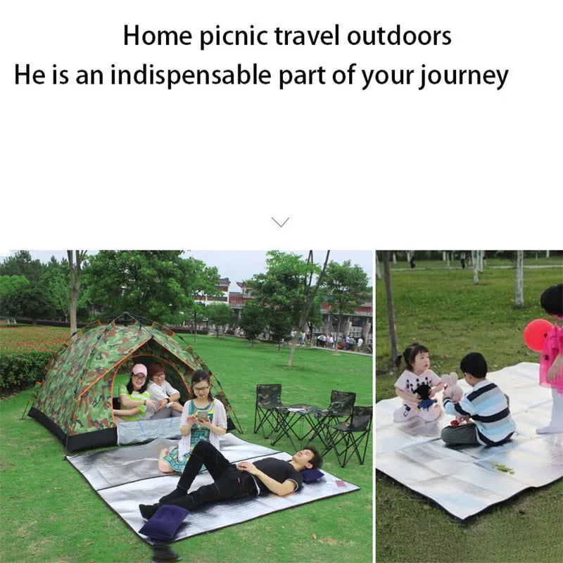 Base Impermeable de Aluminio para Camping - Refleja Calor y Protege Tu Tienda