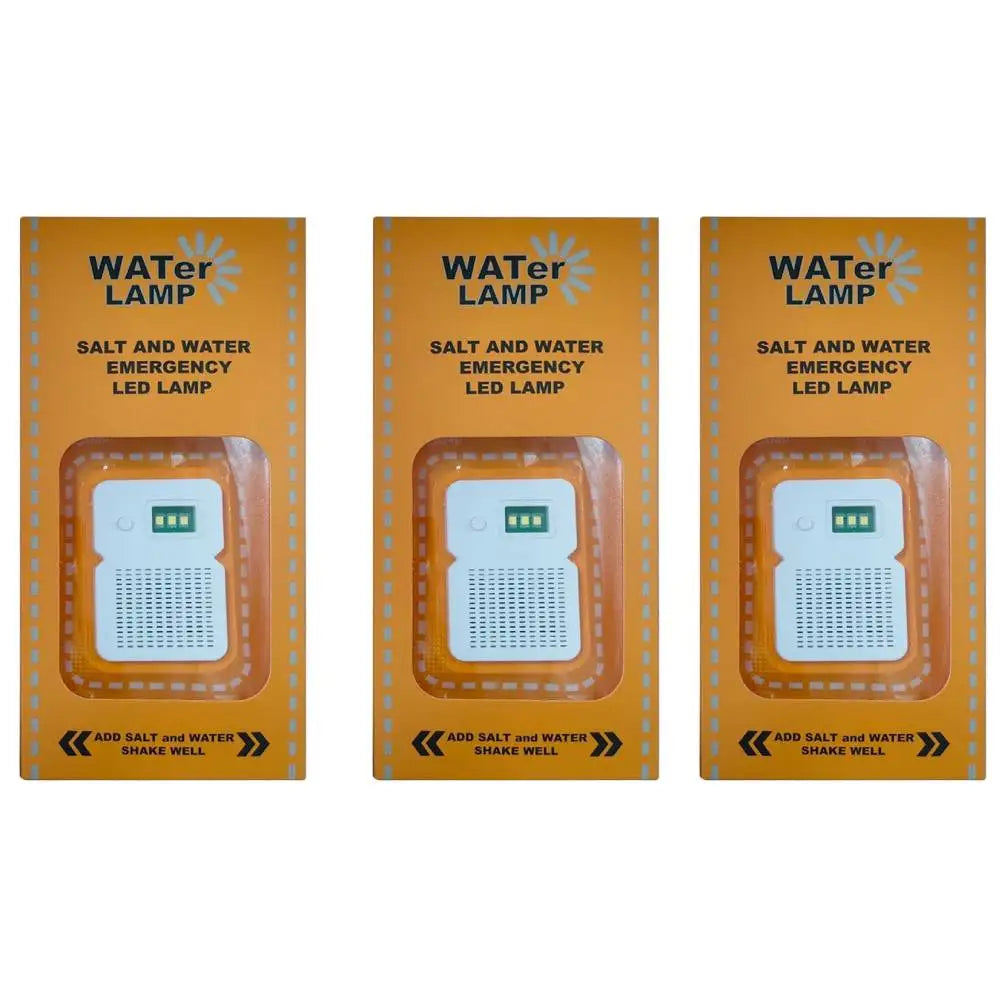 Lámpara LED de Emergencia con Agua Salada para Camping — Portátil, Resistente al Agua, Ahorro de Energía, Ideal para Pesca Nocturna y Viajes al Aire Libre