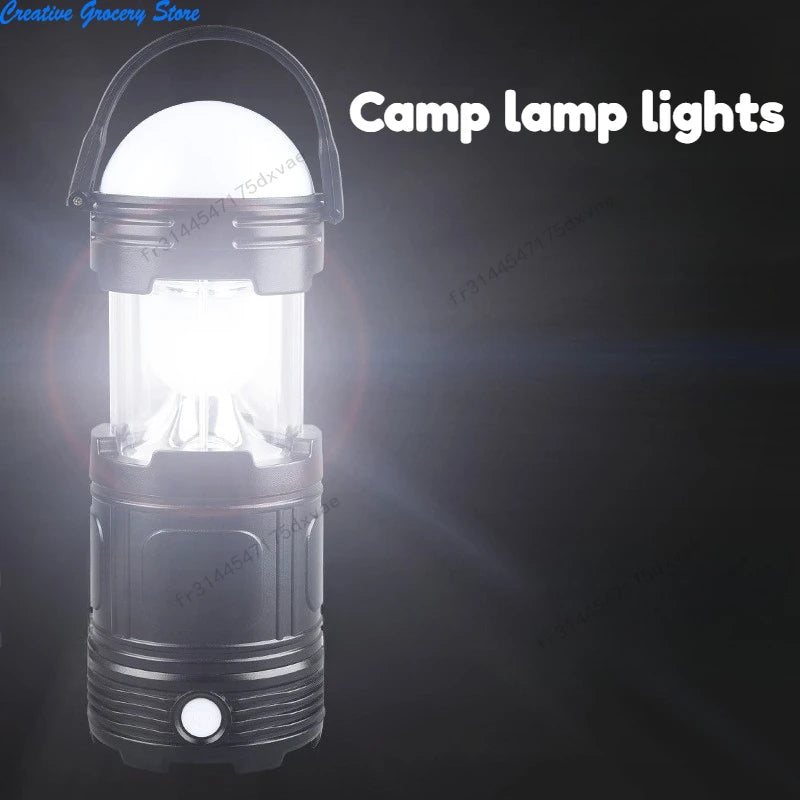 Linterna Portátil de Camping Recargable con Larga Duración y Energía Solar