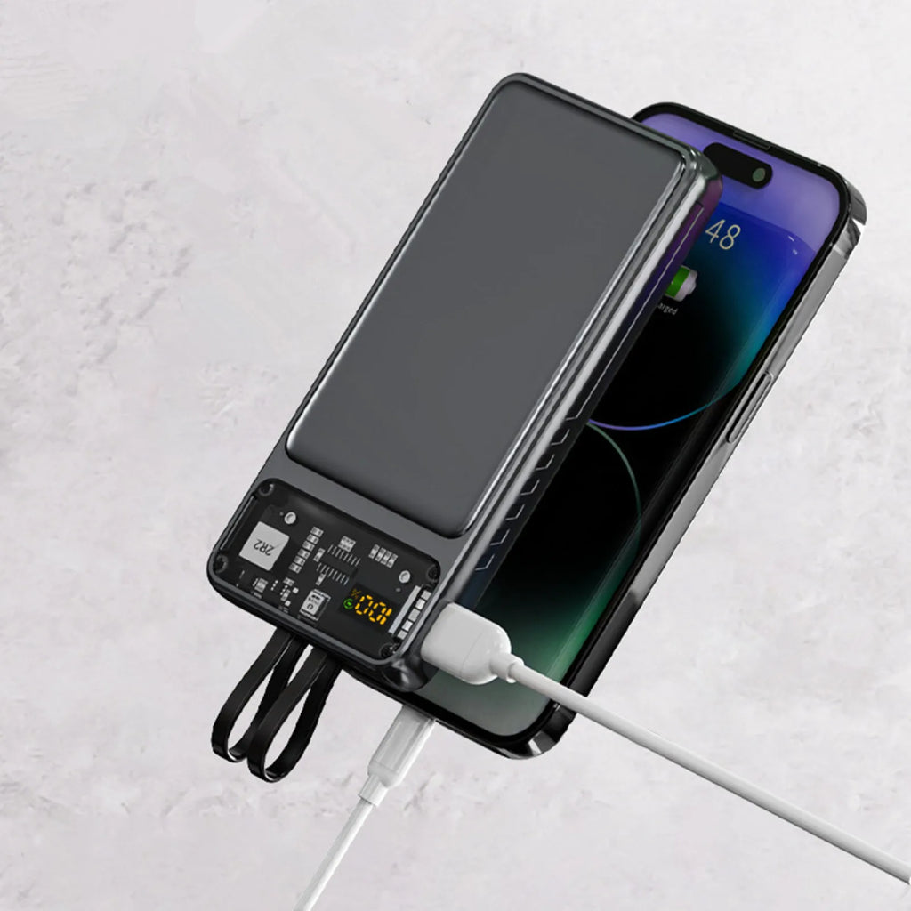 Estuche Power Bank 100W 20000mAh con LCD, Carga Rápida Type-C PD 22.5W, Compatible con 1260110 – Sin Baterías