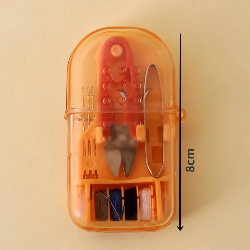 Kit de Costura Portátil Mini para Viaje – Set Completo con Caja de Almacenamiento