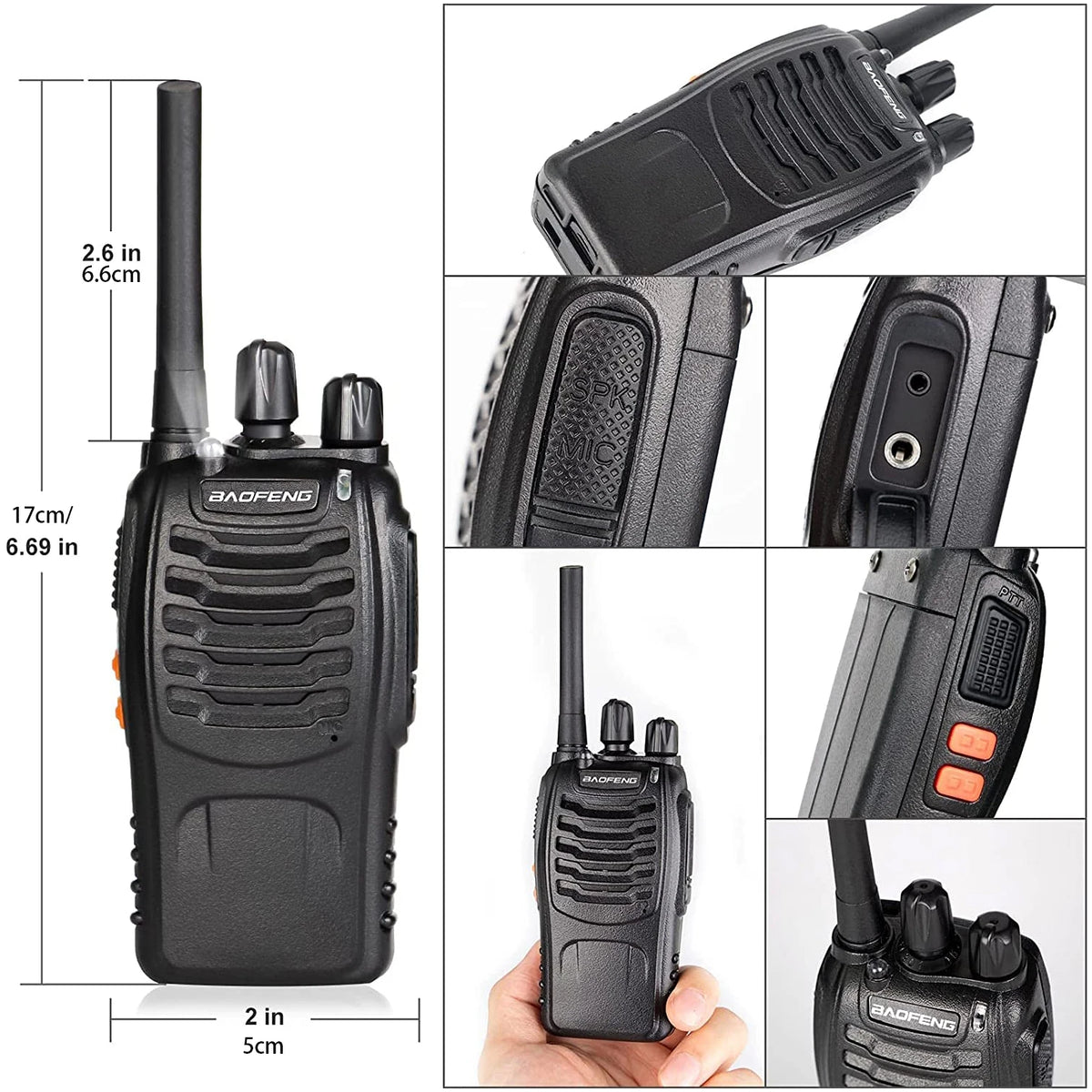 Walkie Talkie Baofeng PMR 446MHz BF-88E