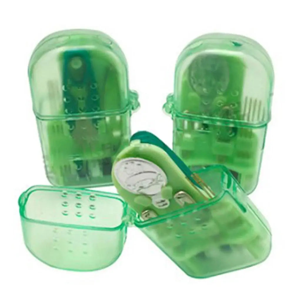 Kit de Costura Portátil con Caja de Almacenamiento y Dedal para Viajes y Bordado