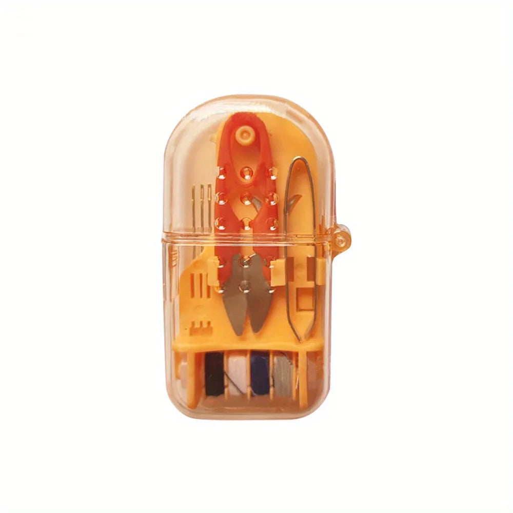 Kit de Costura Portátil Mini para Viaje – Set Completo con Caja de Almacenamiento