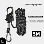 Tensor de cuerda para tienda de campaña de aleación de aluminio, resistente a la corrosión, ligero y portátil