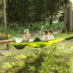 Hamaca Triangular para Varias Personas de Exterior, Plegable, de Malla Resistente para Camping, Viajes y Jardín