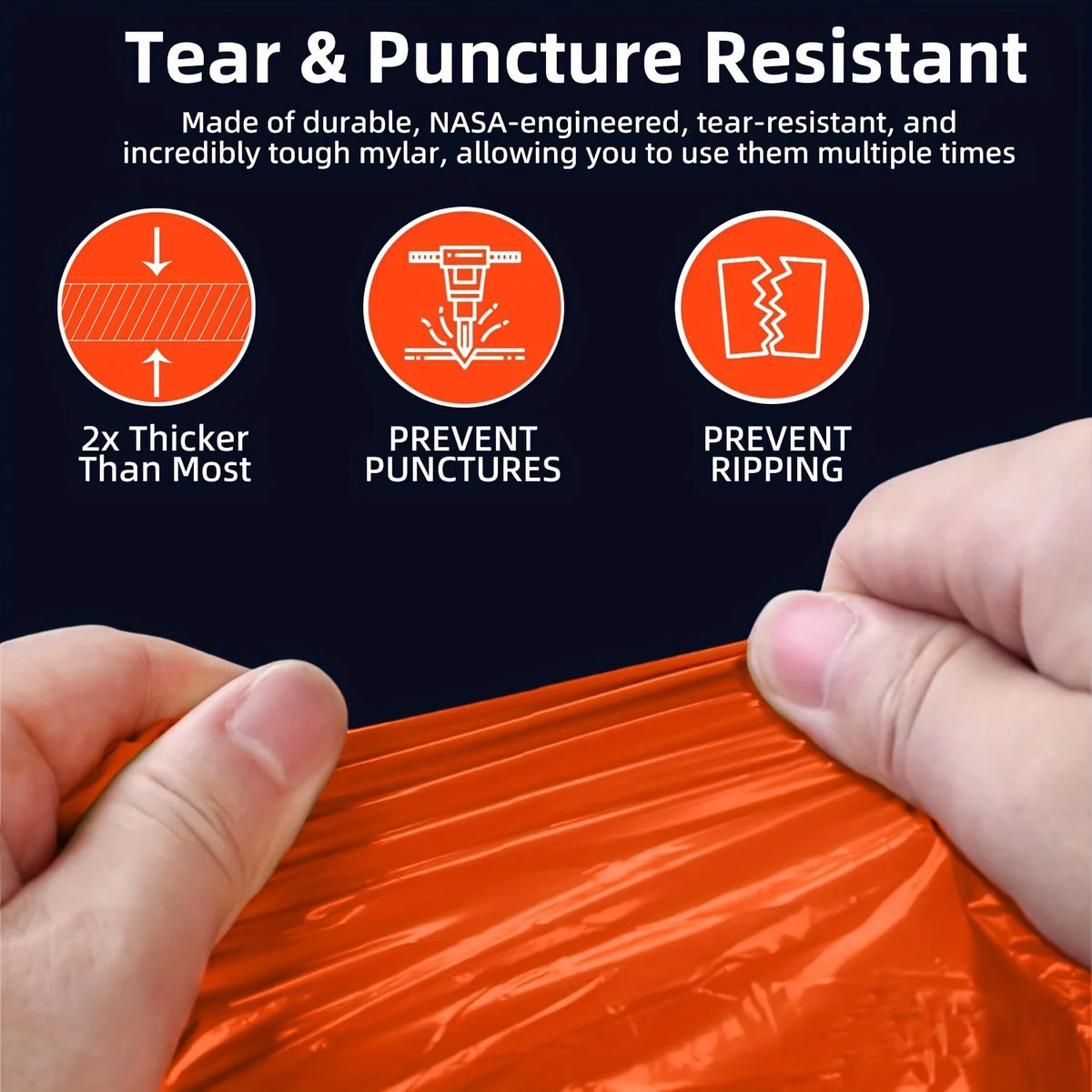 Poncho de Emergencia Desechable con Película de Aluminio