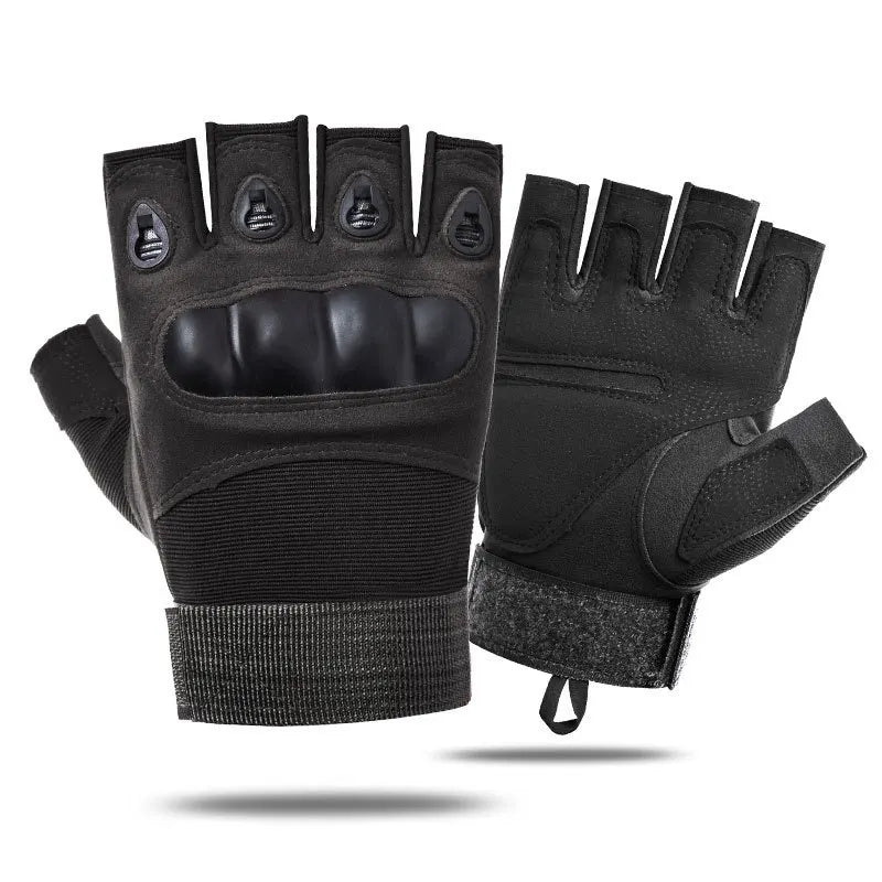 Guantes Tácticos Outdoor Sin Dedos para Hombre y Mujer, Antideslizantes y Protectores