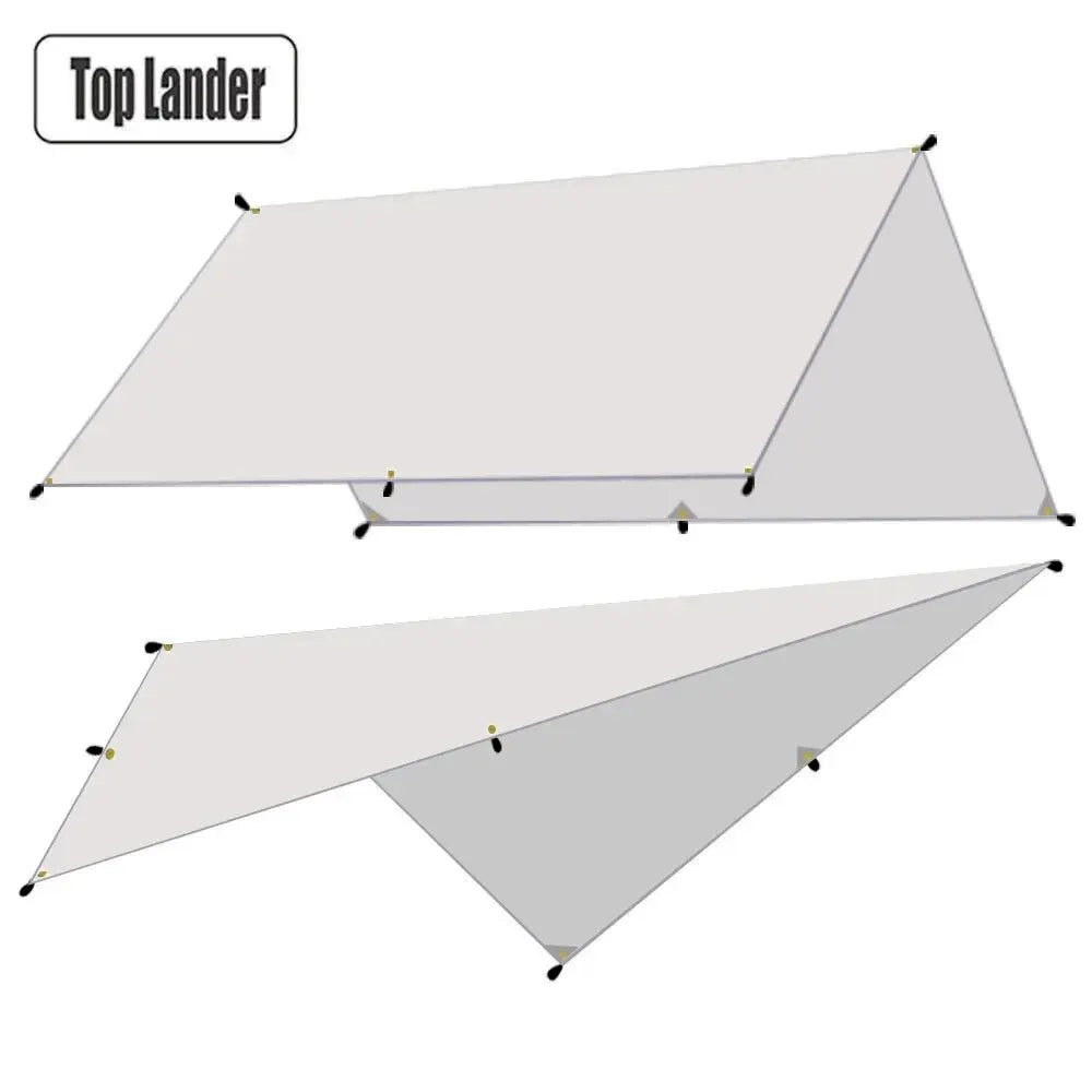 Lona de Camping Impermeable Refugio Solar Ultraligero para Exterior