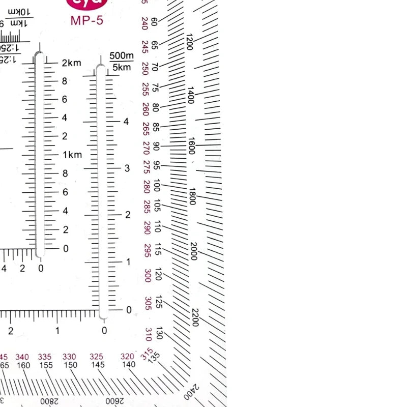 Regla militar K1KA para coordenadas UTM/MGRS y navegación terrestre, escalímetro topográfico y transportador