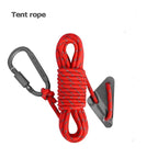 Cuerda Reflectante Doble de 5mm para Tienda de Campaña con Tensor y Hebilla – Accesorio Cortaviento para Outdoor, Lona y Refugios