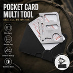 Set de 2 Herramientas Multiusos para Exterior: Alicates Plegables y Tarjeta de Bolsillo para Campamento y Reparaciones