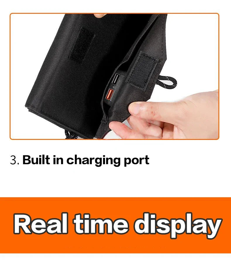Panel Solar Portátil 800W de Alta Potencia 6 Pliegues Cargador Rápido USB 5V DC 20Wh
