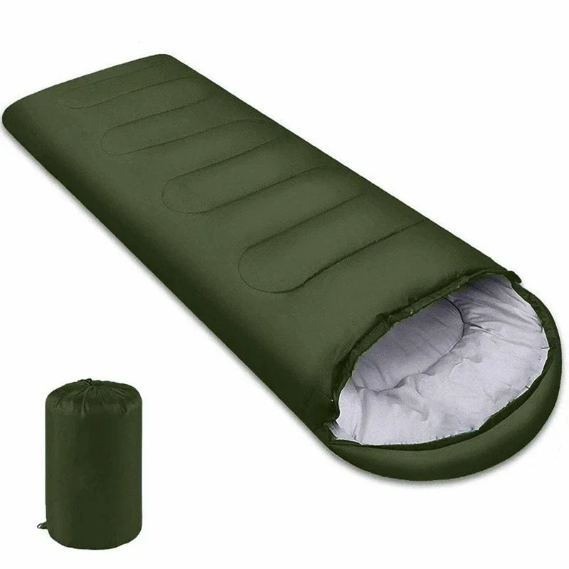 Saco de dormir ultraligero impermeable tipo sobre para camping – 4 estaciones