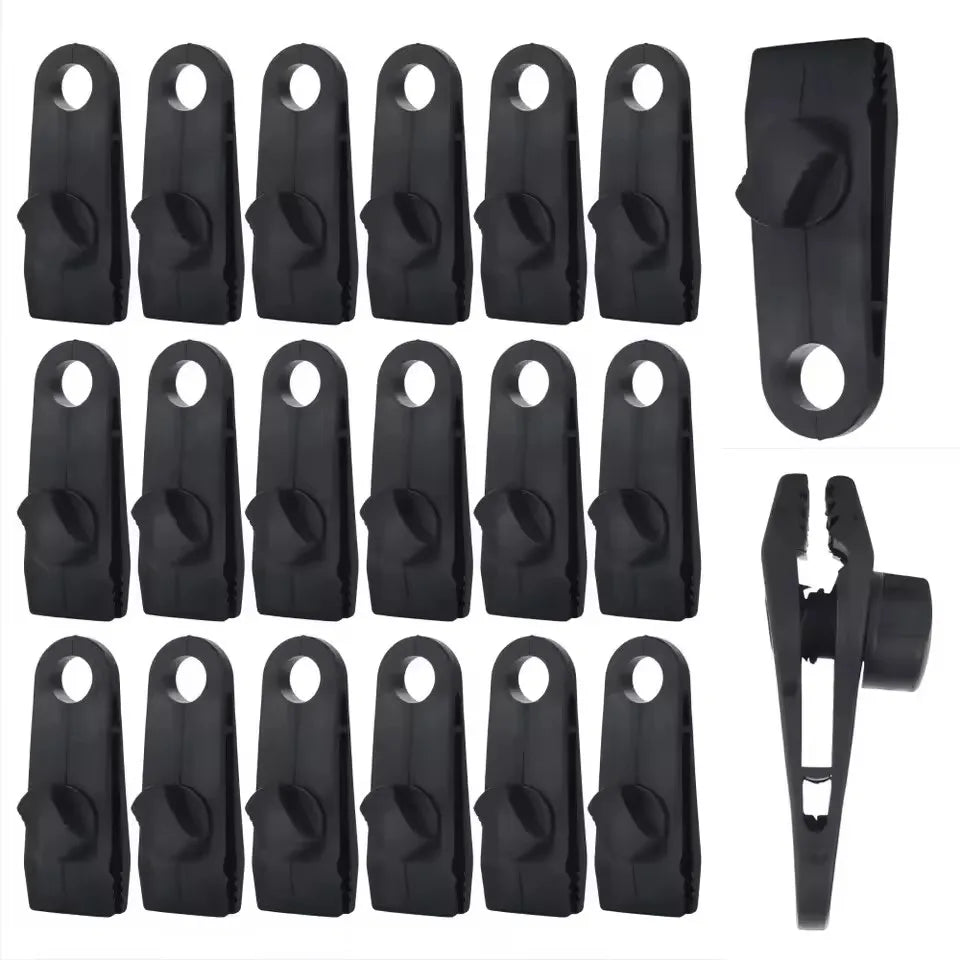 Clips para Lona de Camping 5/10 Unidades - Sujetadores Resistentes para Tienda, Toldos y Carpas
