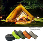 Paracord Reflectante 30M x 6mm para Camping y Supervivencia - Cuerda de Paracaídas Resistente para Tienda y Tendedero