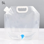 Bolsa de Agua Portátil y Plegable para Camping 5 L/10 L