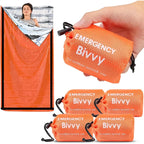 Saco de Dormir de Emergencia Manta Térmica Bivy Ligero Impermeable Portátil para Acampar y Senderismo