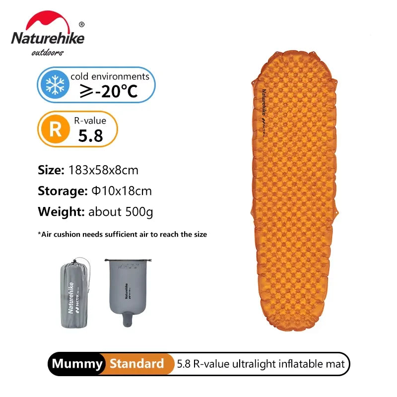 Colchón Inflable Naturehike 2026 para Camping y Outdoor - Ligero y Portátil
