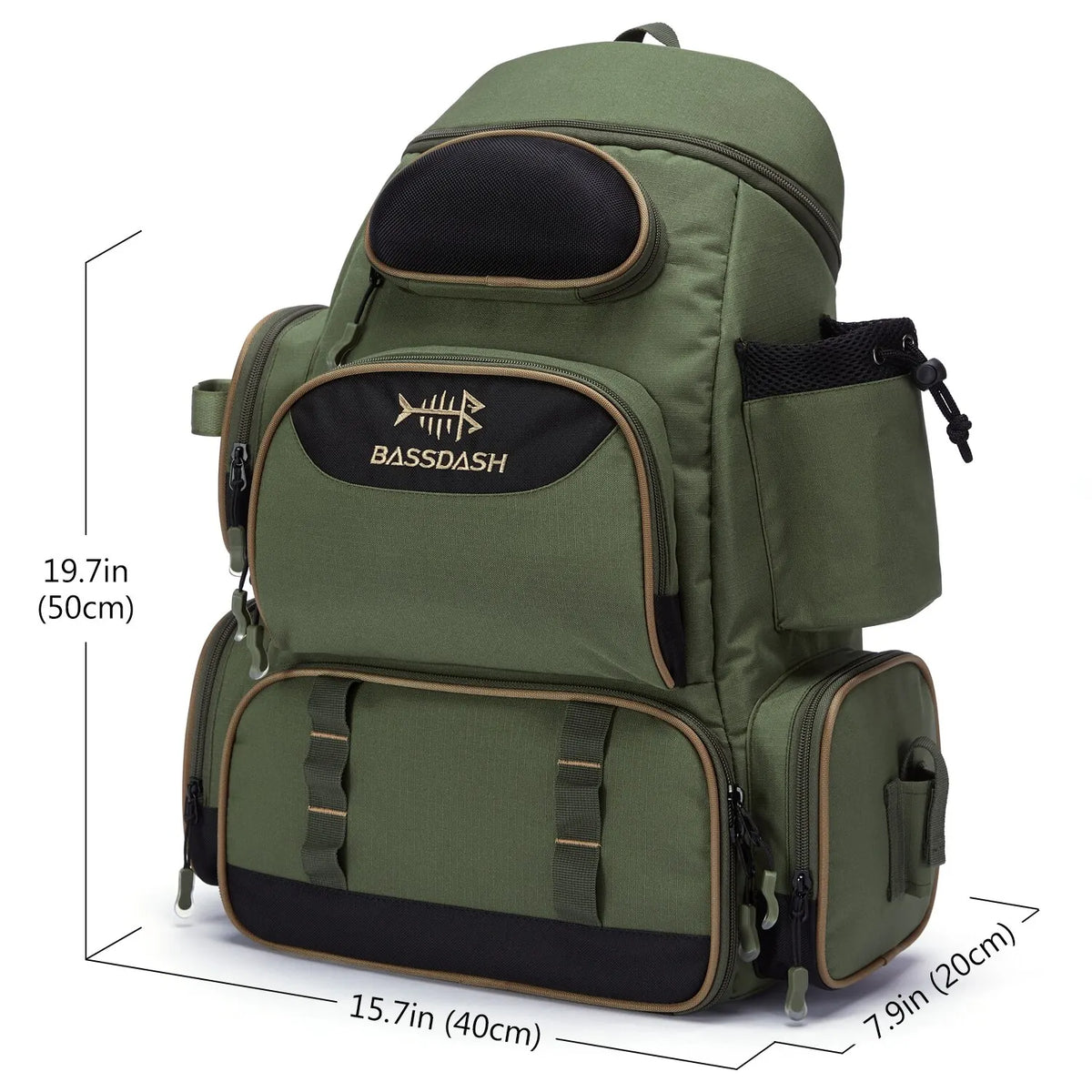 Mochila Bassdash para Pesca: Táctica, Ligera y Multifuncional