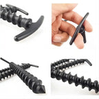 Pack de 10 Estacas de Plástico en Espiral para Tienda, Anclajes de Suelo Perfectos para Camping y Senderismo