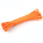 Cuerda Luminosa Paracord 9 Hilos 4mm Nylon 550 para Tienda de Campaña, Supervivencia y Camping