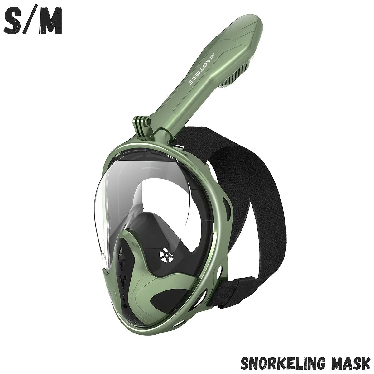 Máscara de Snorkel Integral para Adultos Antivaho Antifugas Visión Panorámica 180° Máscara de Buceo Ligera Equipo de Snorkel
