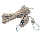 Polea de trinquete para cuerda de 3-4mm, tensor para camping y tiendas de campaña al aire libre