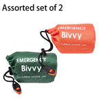 Saco de Dormir de Emergencia Manta Térmica Bivy Ligero Impermeable Portátil para Acampar y Senderismo