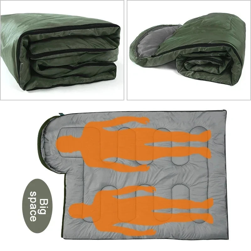 Saco de dormir ultraligero impermeable tipo sobre para camping – 4 estaciones