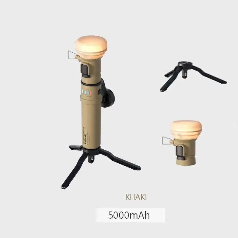 ELECOM Luz LED para Camping al Aire Libre 5000mAh – Linterna Portátil de Montañismo y Emergencia