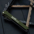Sierra Plegable con Bolsa de Almacenamiento para Camping en Aleación de Aluminio