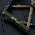 Sierra Plegable con Bolsa de Almacenamiento para Camping en Aleación de Aluminio