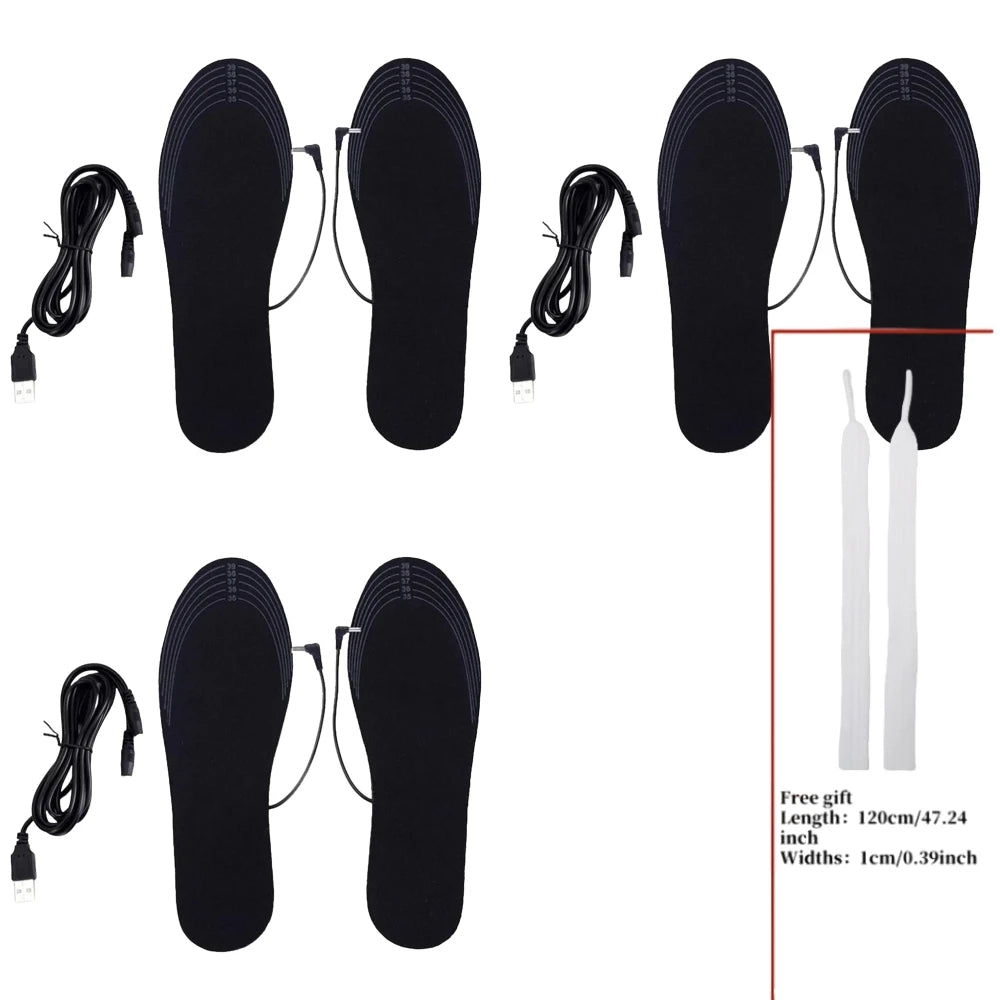 Plantillas Calefactables USB para Zapatos, Lavables, Unisex, Modelo WJ014