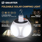 Lámpara Solar de Fútbol Recargable Linterna Plegable LED Portátil para Camping con Control Remoto