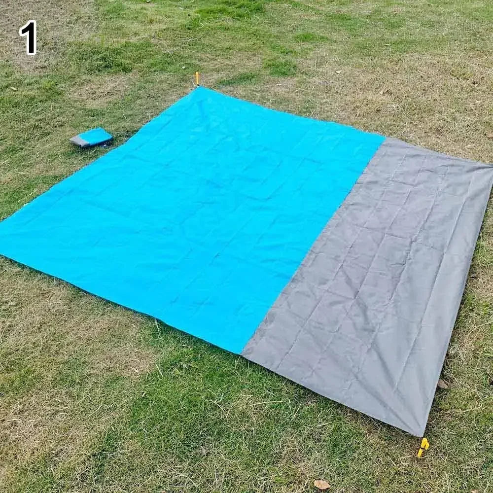 Lona Impermeable Ultraligera para Suelo de Tienda 200x210cm con Bolsa - Esterilla de Picnic y Playa para Camping y Senderismo
