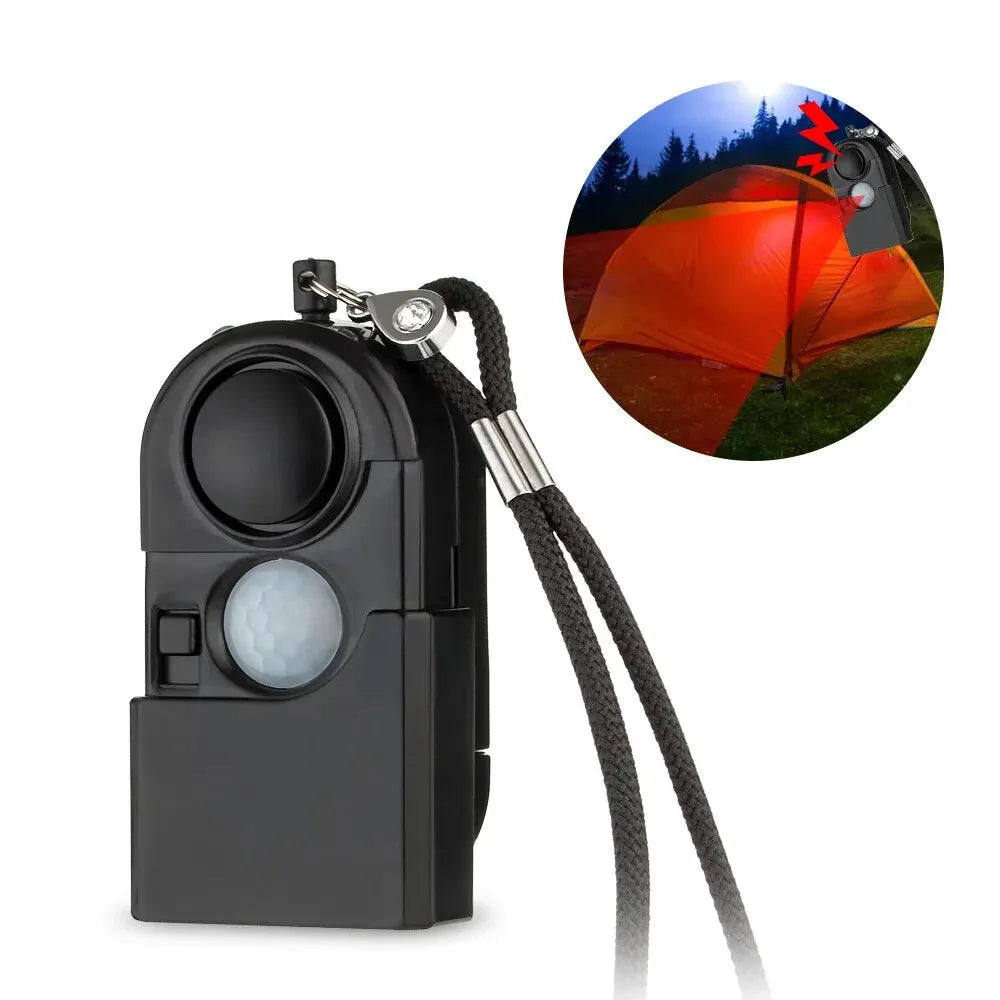 Alarma de Movimiento Portátil KERUI Mini 120dB con Luz LED SOS – Seguridad Personal para Viajes y Protección en el Hogar