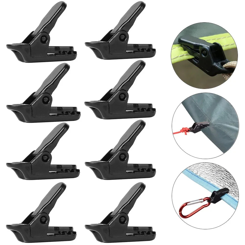 Pinzas de Lona para Camping, 10/15/20 Piezas - Clips de Toldo y Tienda para Exterior