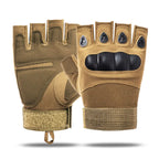 Guantes Tácticos Outdoor Sin Dedos para Hombre y Mujer, Antideslizantes y Protectores