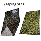 Saco de Dormir de Emergencia para 1-2 Personas Impermeable y Térmico con Silbato para Supervivencia