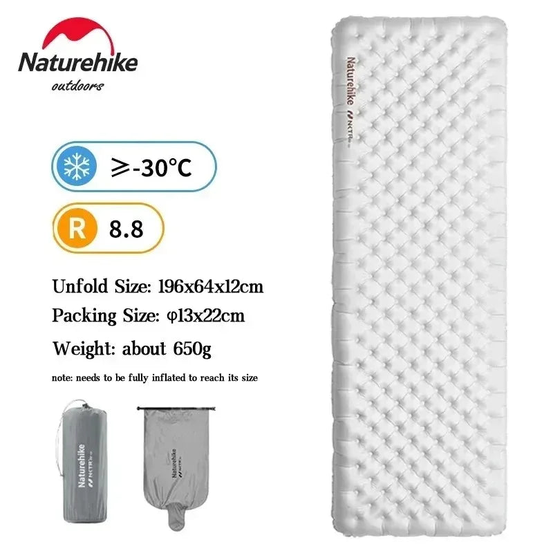 Colchón Inflable Naturehike 2026 para Camping y Outdoor - Ligero y Portátil