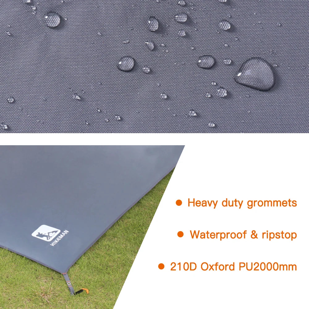 Lona Impermeable para Camping, Alfombrilla de Picnic Gruesa, Base de Tienda y Toldos de Sol para Senderismo y Viajes